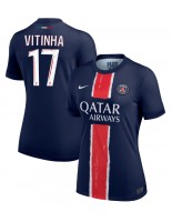 Paris Saint-Germain Vitinha #17 Kotipaita Naisten 2024-25 Lyhythihainen